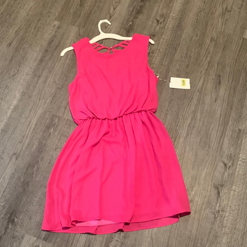 NWT Jodi Kristopher Hot Pink Dress Size M
